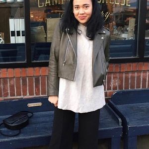 Topshop Boutique genuine leather jacket